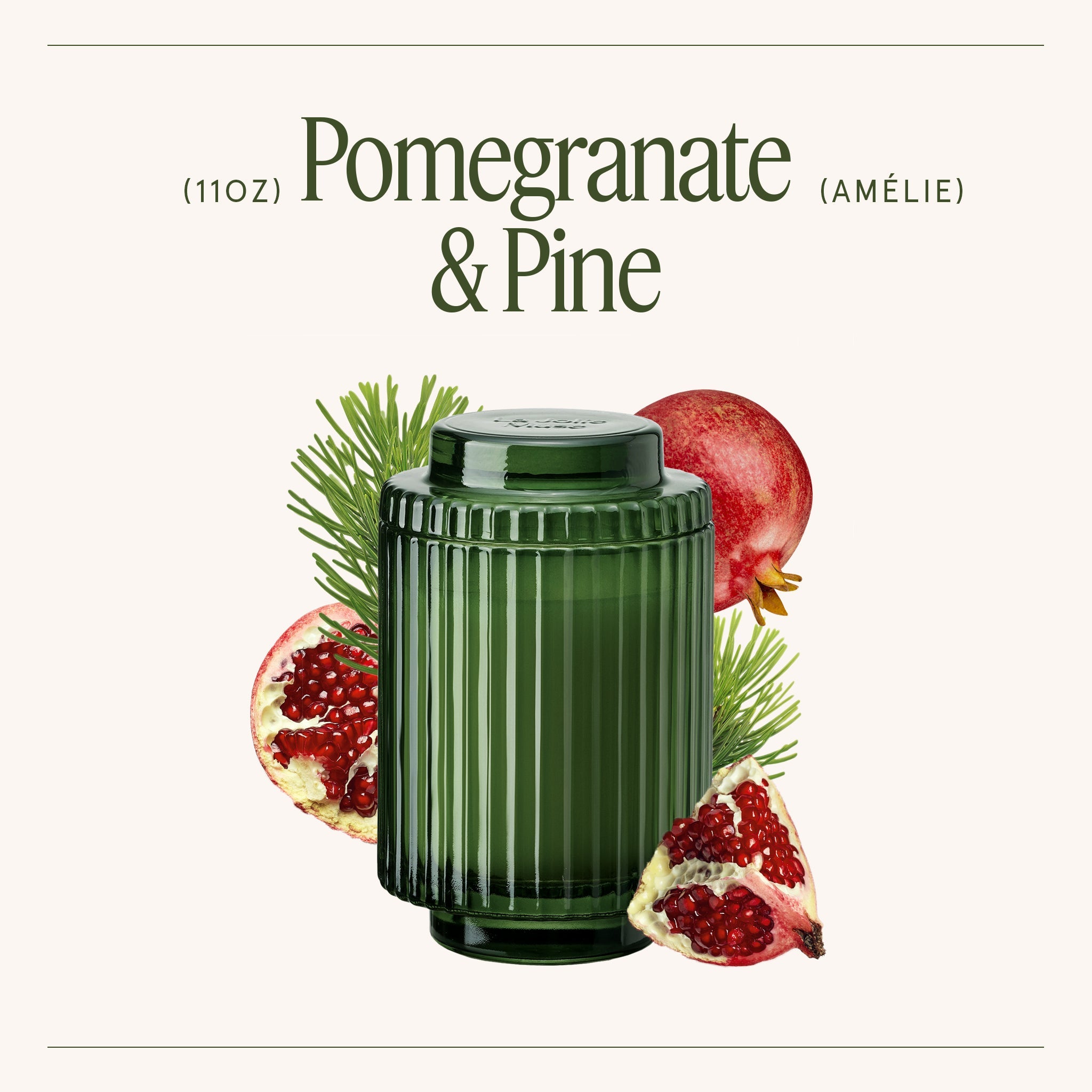 Amélie – Pomegranate &amp; Pine Candle