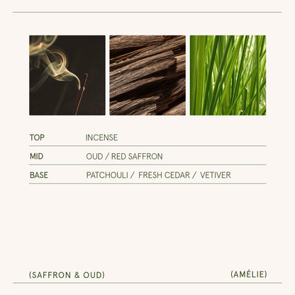 Amélie – Saffron &amp; Oud Candle