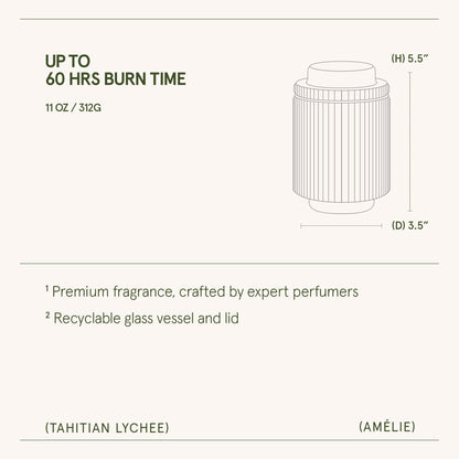 Amélie – Tahitian Lychee Candle