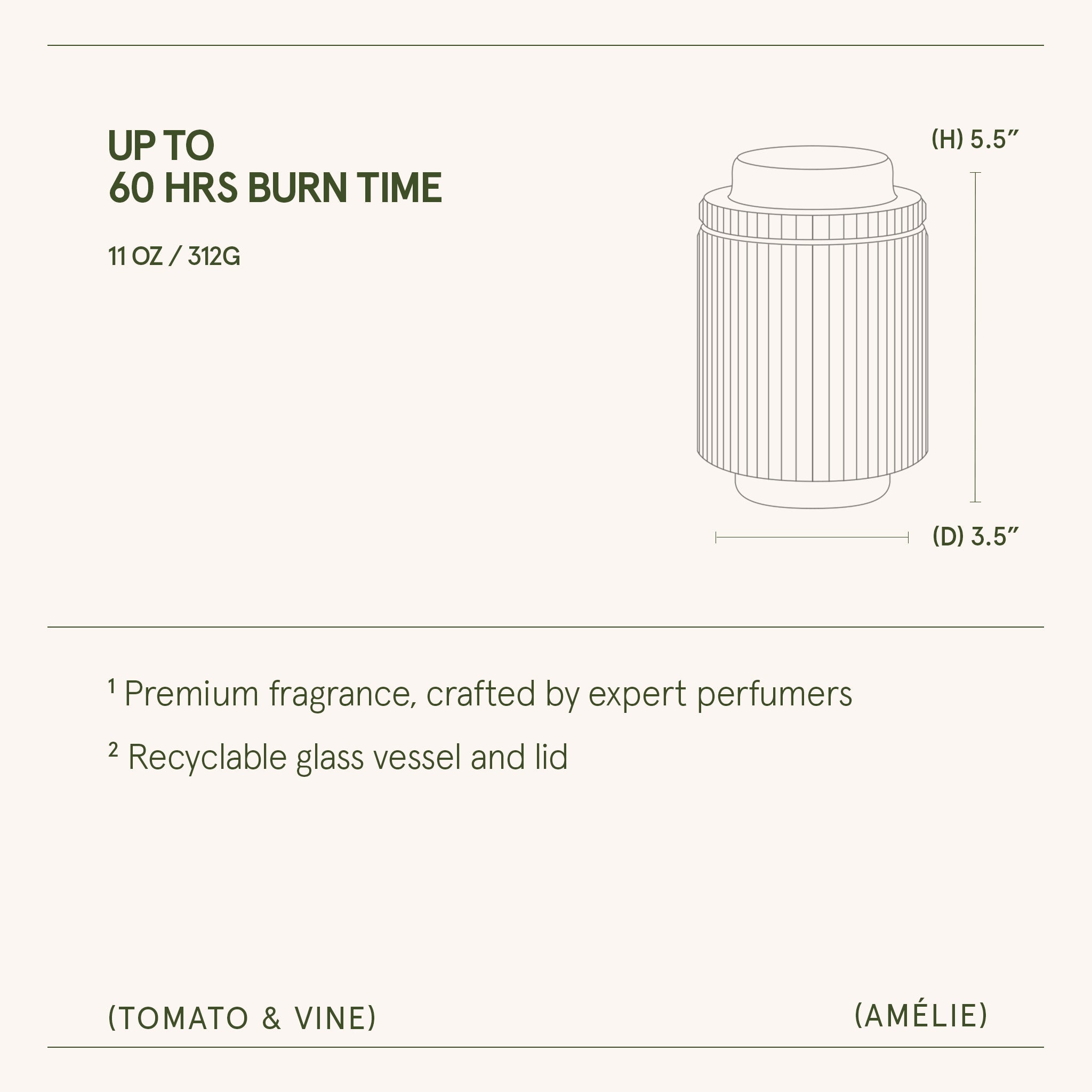 Amélie – Tomato &amp; Vine Candle