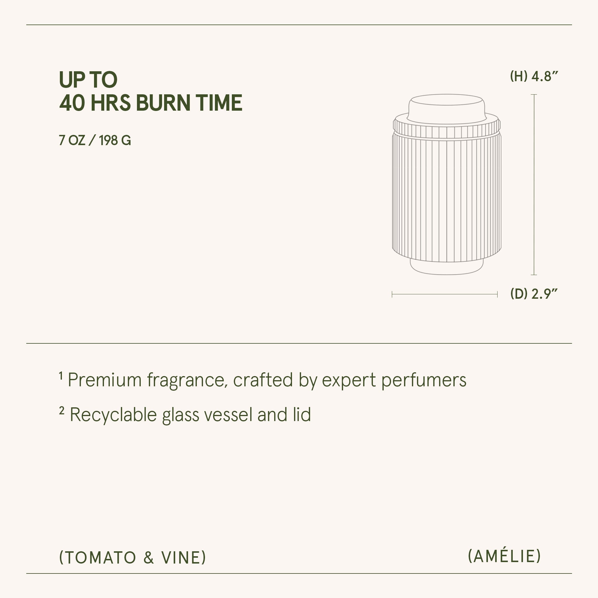 Amélie – Tomato &amp; Vine Candle