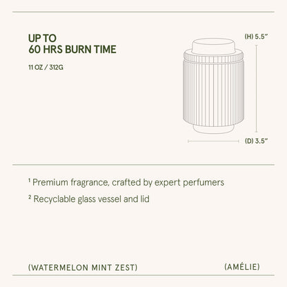 Amélie – Watermelon Mint Zest Candle