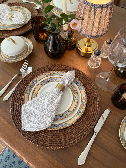 Dinner Napkins - Petite Lottie Coconut