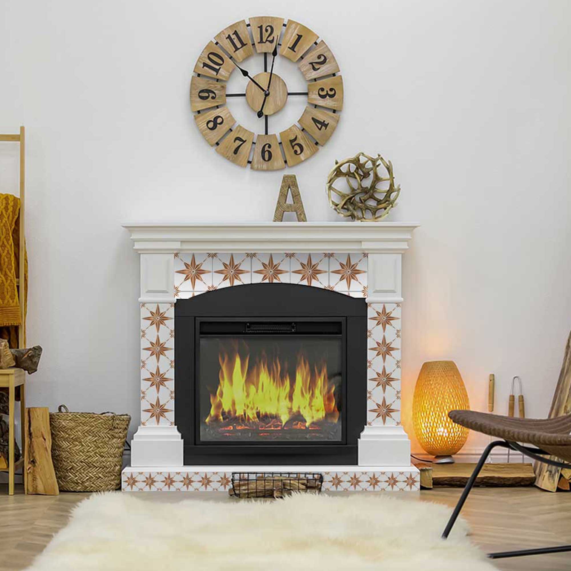 Rustic Bronze Star Pattern Tile - Model B76