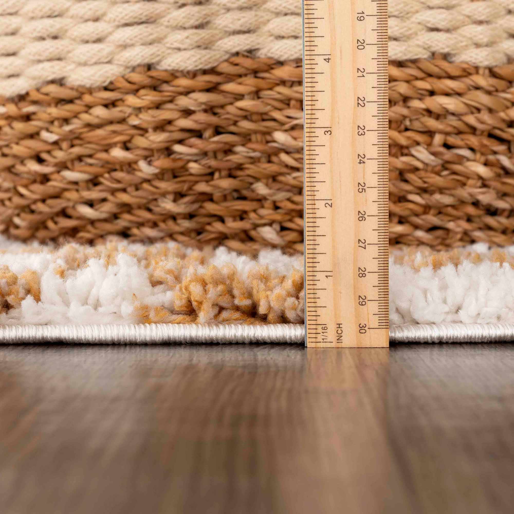 Kieu Mustard &amp; Ivory Checkered Area Rug