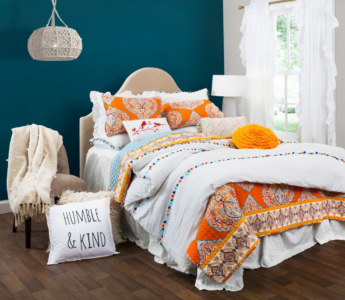 Harley 5 Piece Reversible Quilt Set - 2 Colors