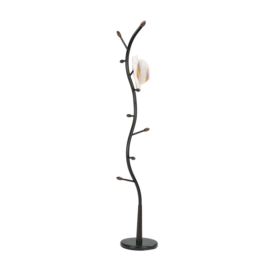 Black Metal Hall Tree/Coat Rack