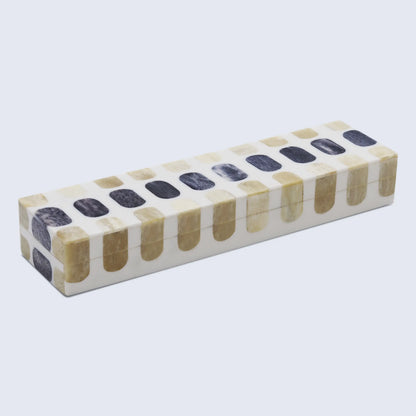 Patisserie Caramel Bone Resin Inlay Decorative Boxes