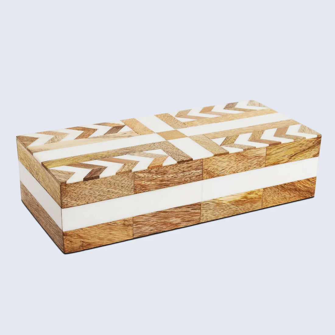 Patisserie Adorn Resin Wood Inlay Decorative Storage Box