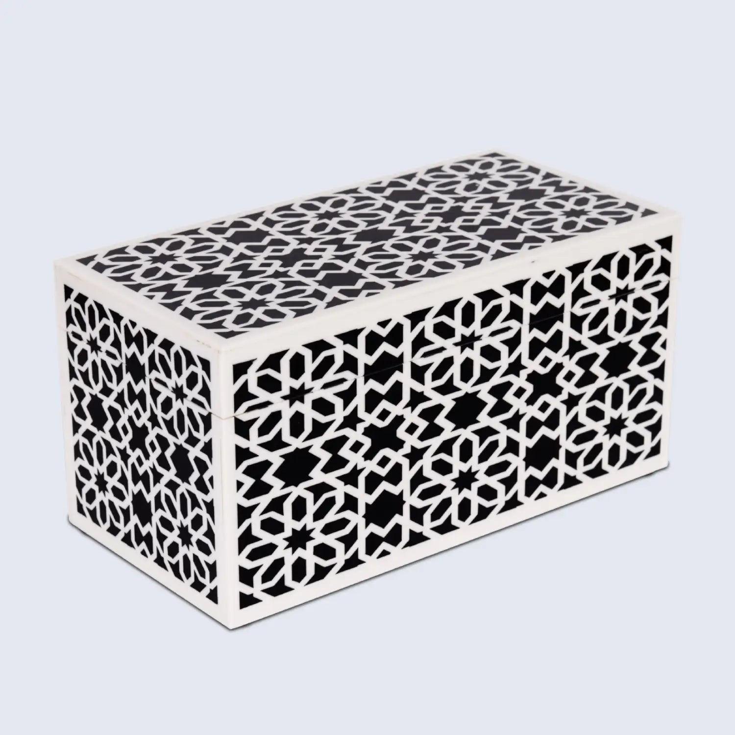 Shiraz Design Handcrafted Decorative Boxes in Black &amp; White