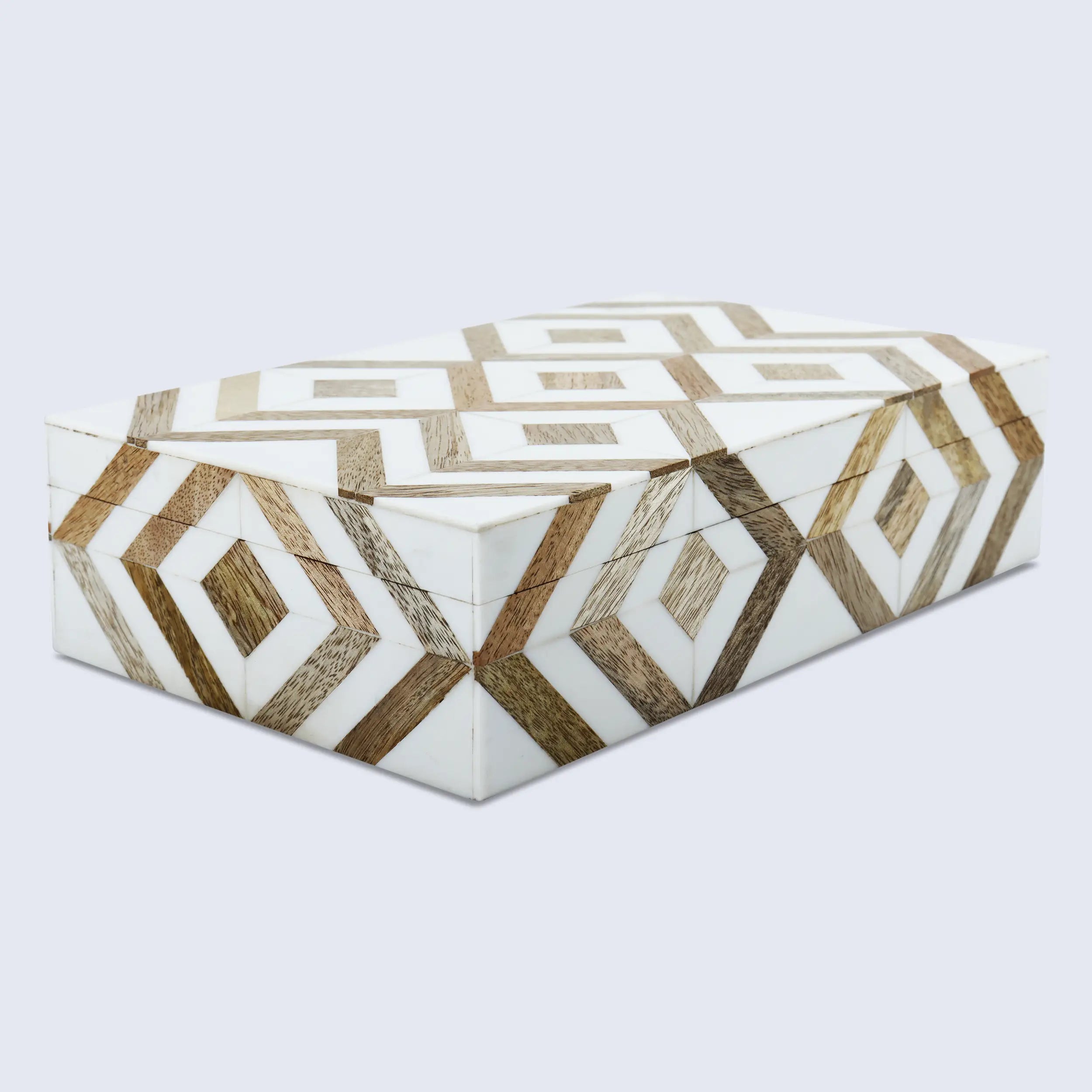 Marquet Array Wood &amp; Resin Inlay Handcrafted Decorative Boxes