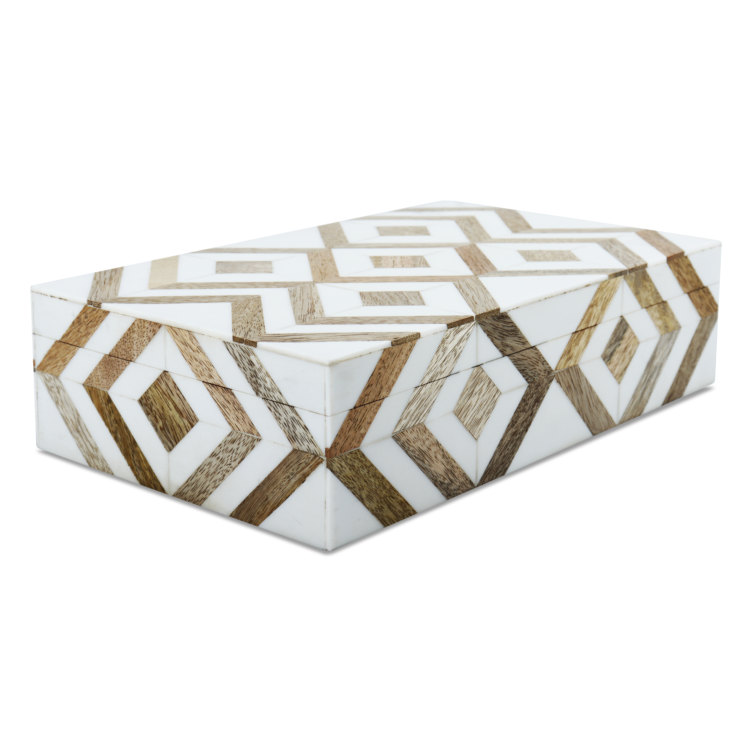 Marquet Array Wood &amp; Resin Inlay Handcrafted Decorative Boxes