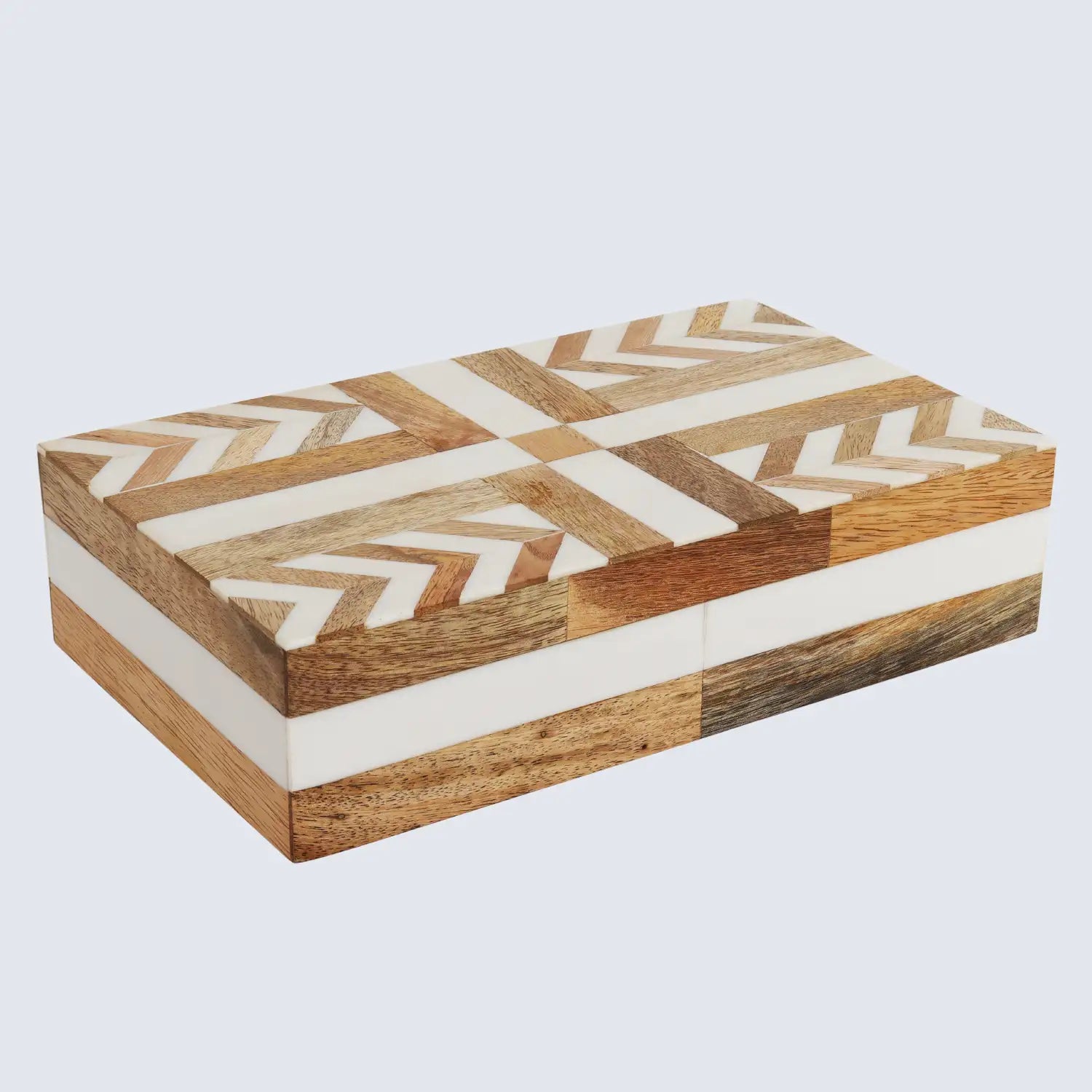 Patisserie Adorn Resin Wood Inlay Decorative Storage Box