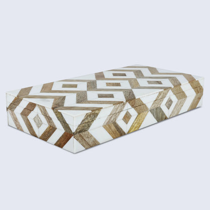 Marquet Array Wood &amp; Resin Inlay Handcrafted Decorative Boxes