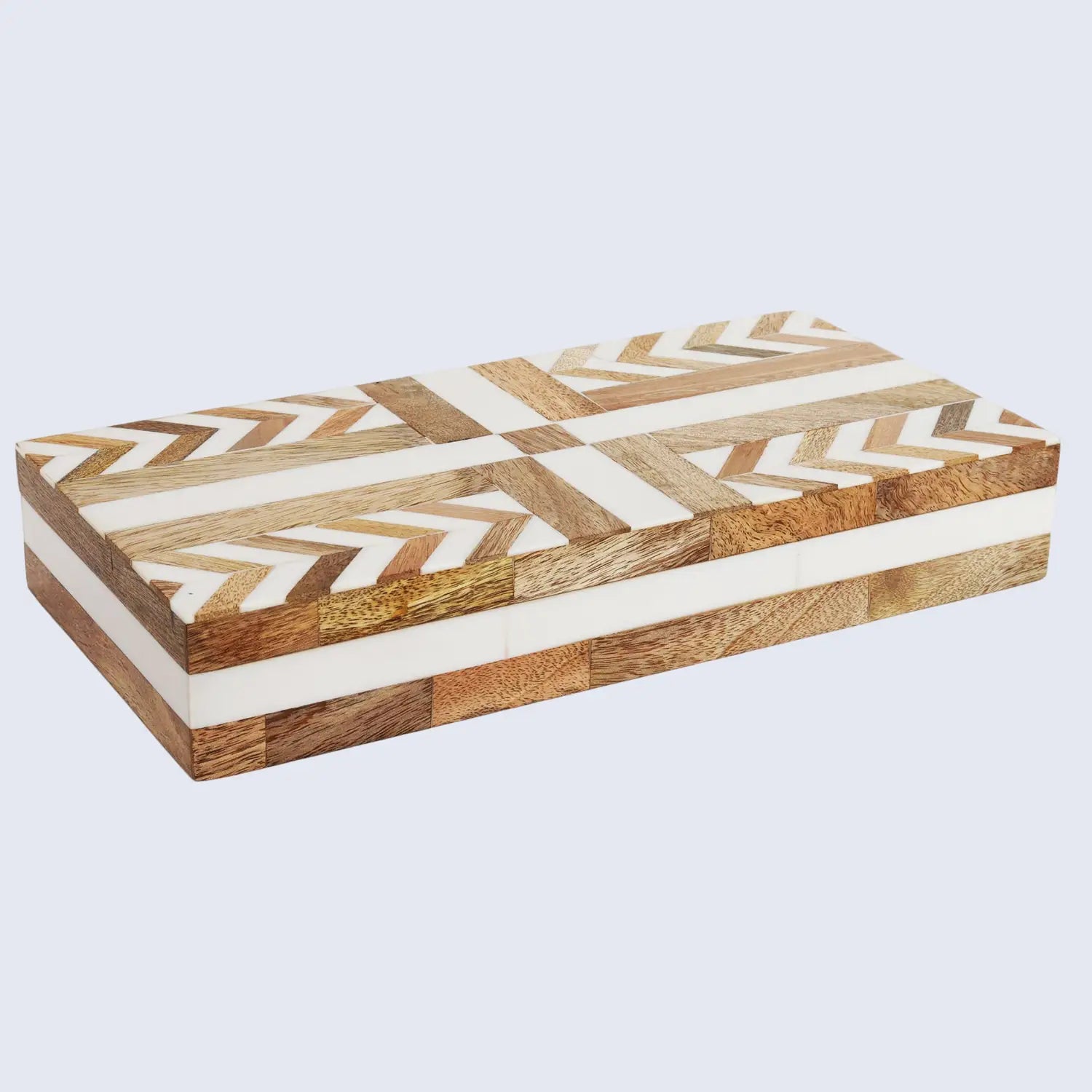 Patisserie Adorn Resin Wood Inlay Decorative Storage Box