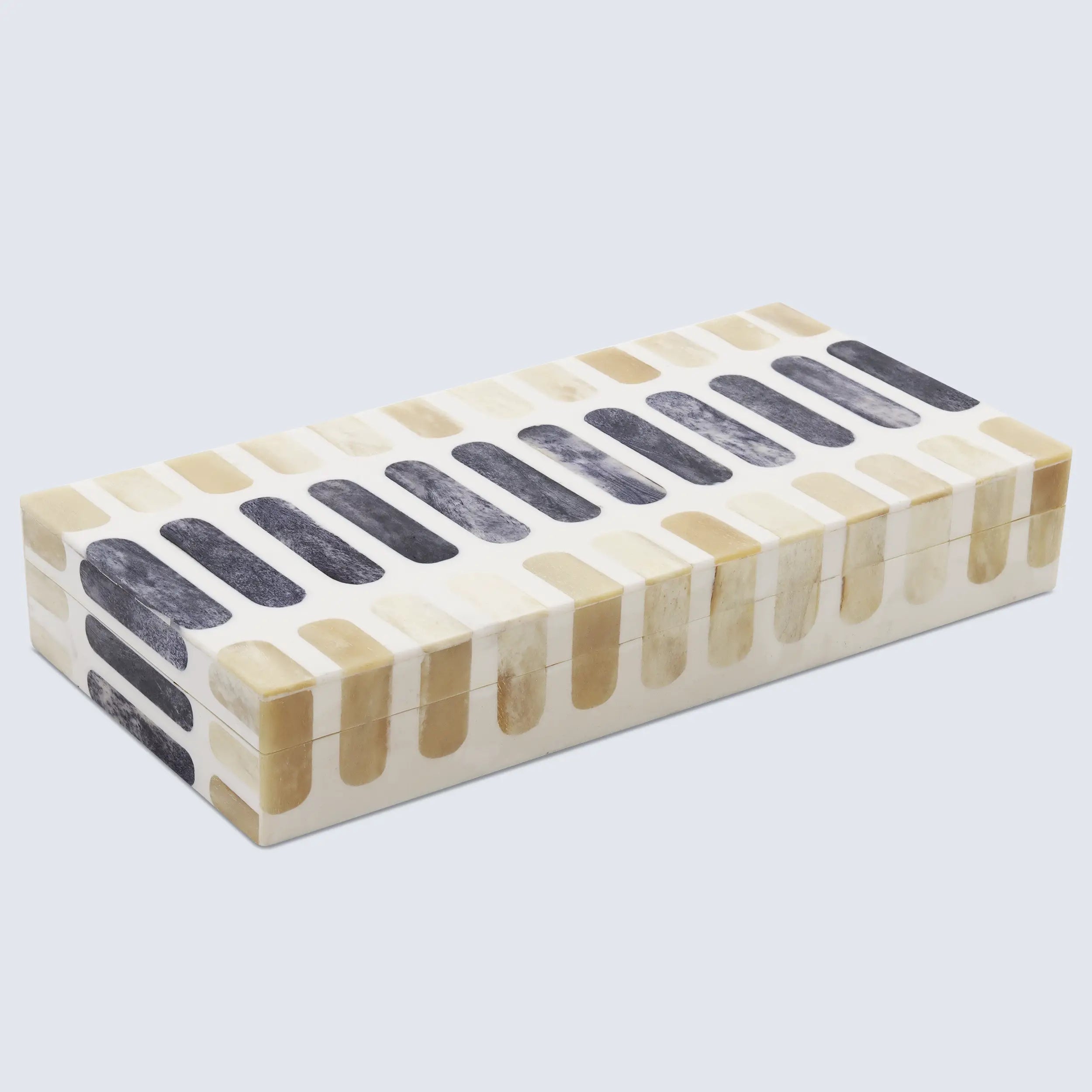 Patisserie Caramel Bone Resin Inlay Decorative Boxes