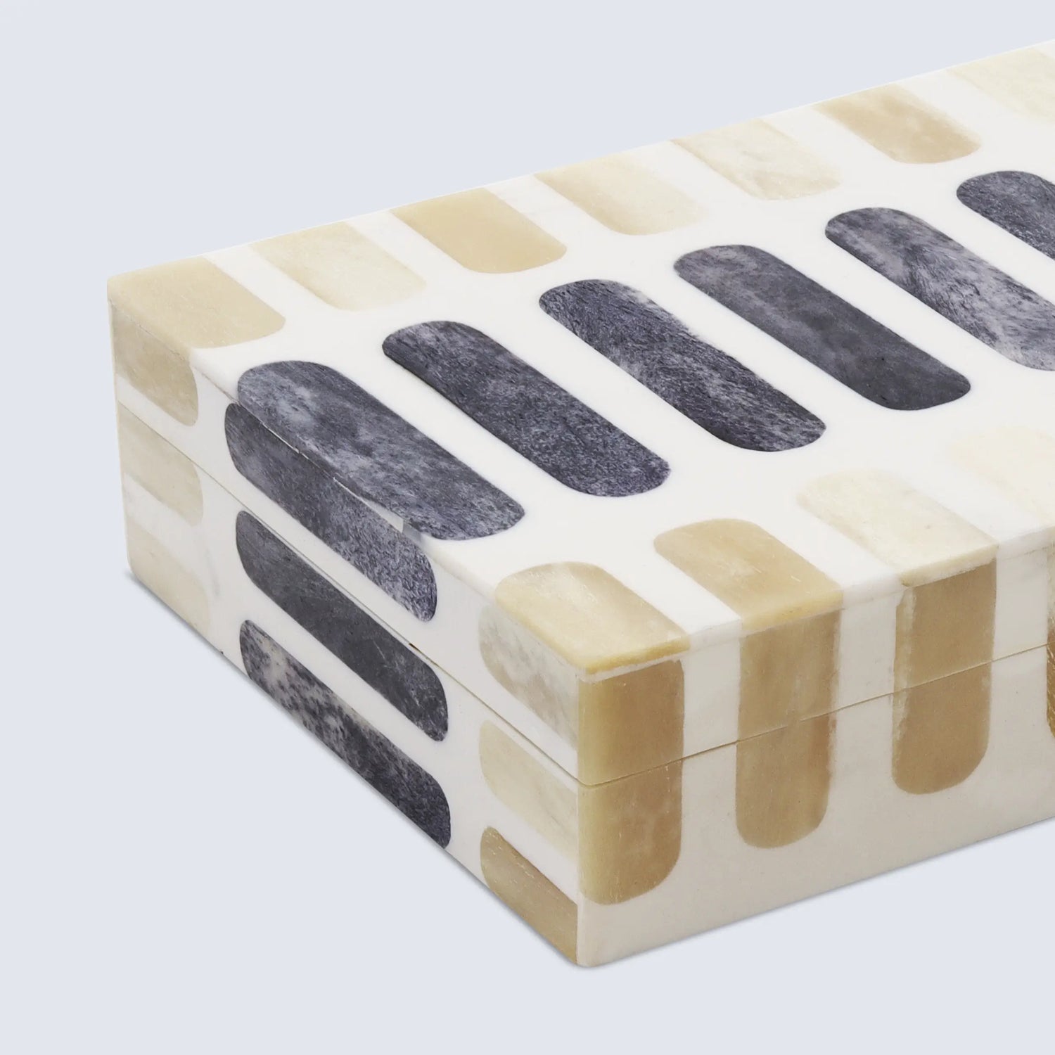 Patisserie Caramel Bone Resin Inlay Decorative Boxes