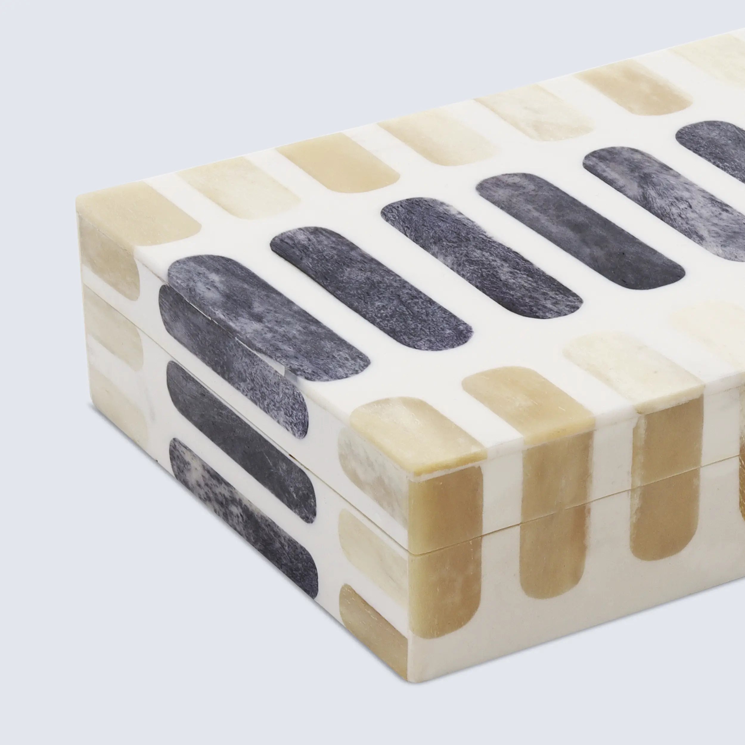 Patisserie Caramel Bone Resin Inlay Decorative Boxes