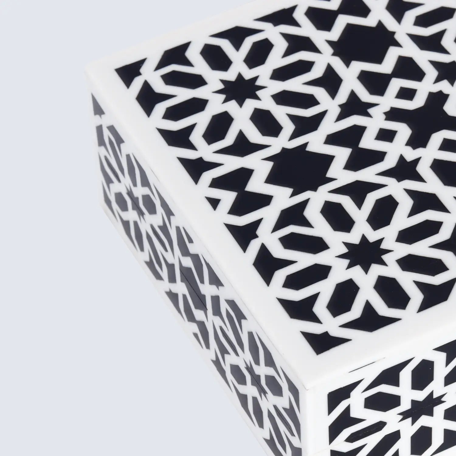 Shiraz Design Handcrafted Decorative Boxes in Black &amp; White