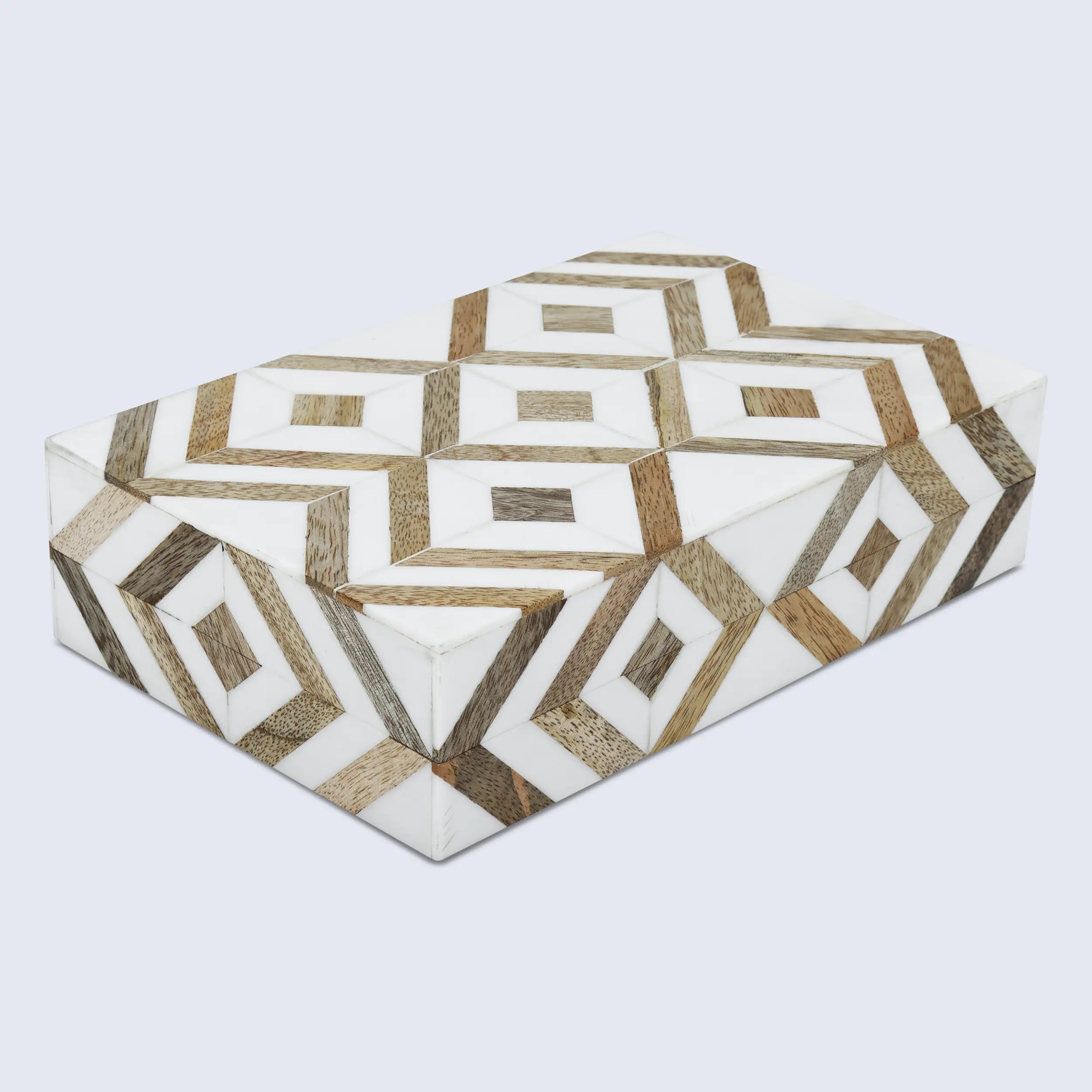 Marquet Array Wood &amp; Resin Inlay Handcrafted Decorative Boxes