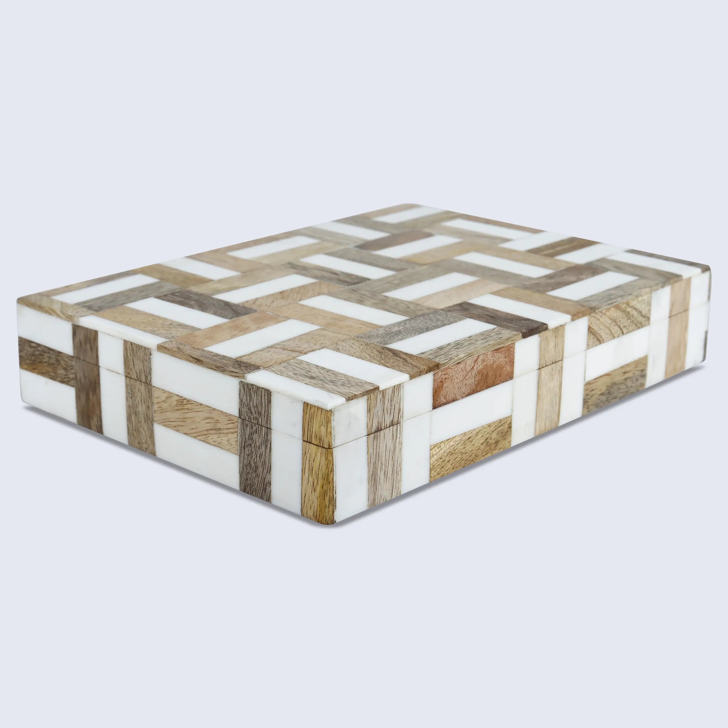 Marquet Handmade Resin & Wood Decorative Boxes- Multiple Sizes