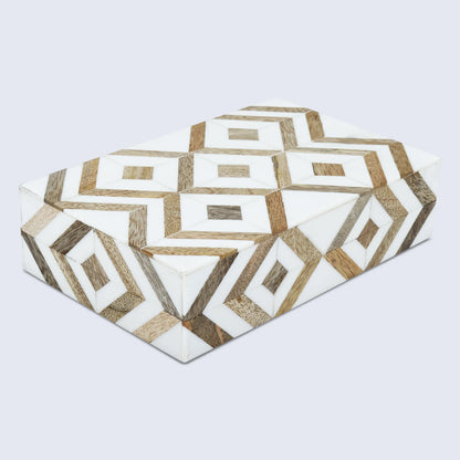 Marquet Array Wood &amp; Resin Inlay Handcrafted Decorative Boxes