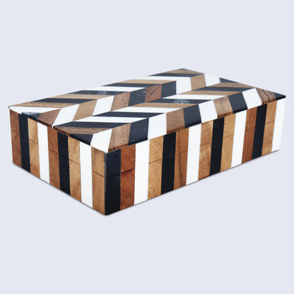 Marquet Cosmo Wood &amp; Resin Inlay Decorative Boxes
