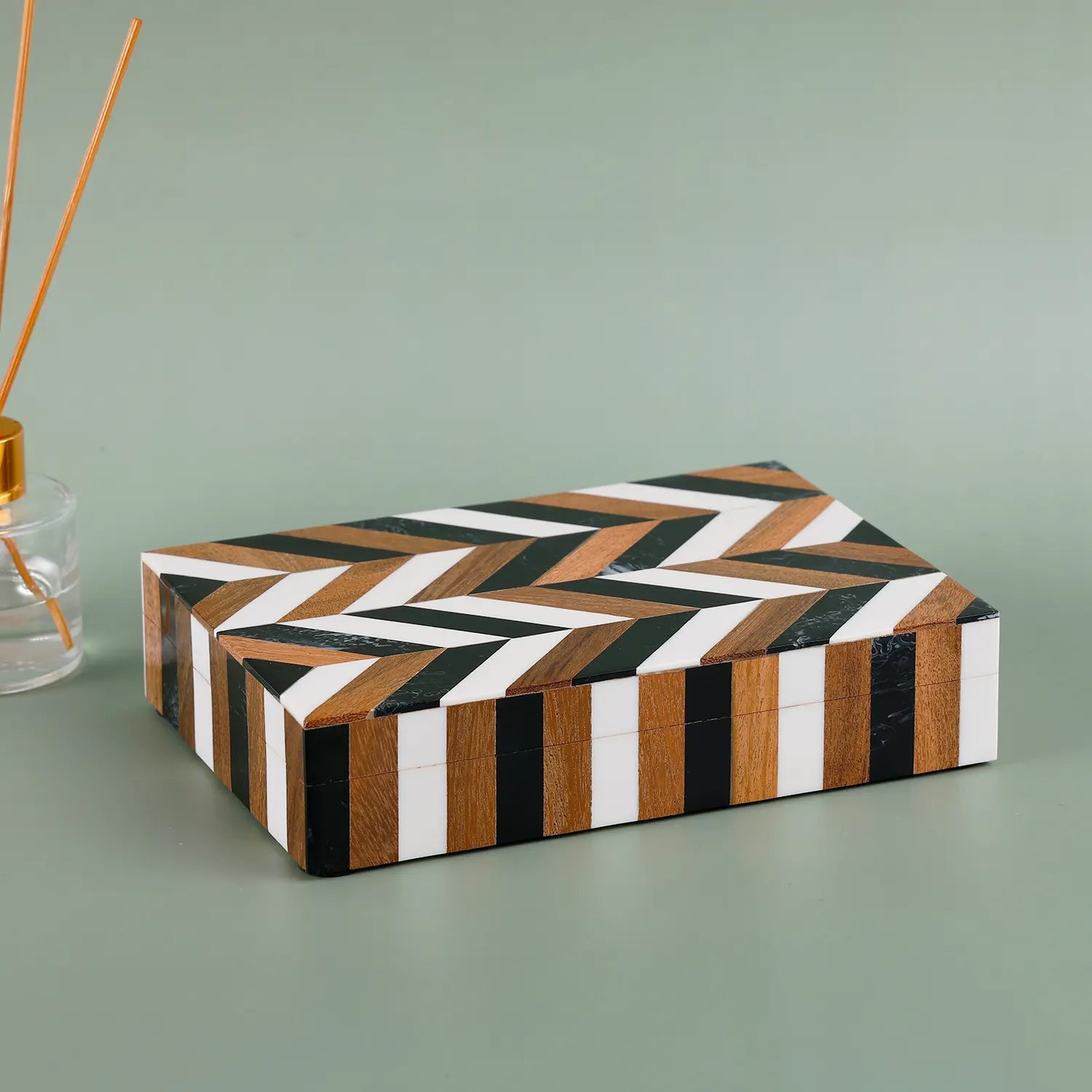 Marquet Cosmo Wood &amp; Resin Inlay Decorative Boxes