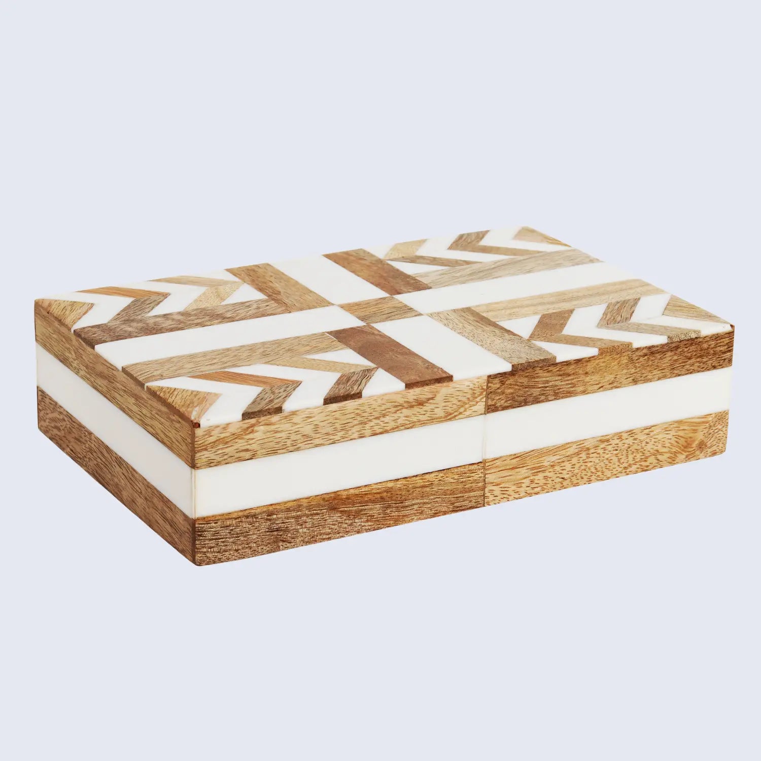 Patisserie Adorn Resin Wood Inlay Decorative Storage Box