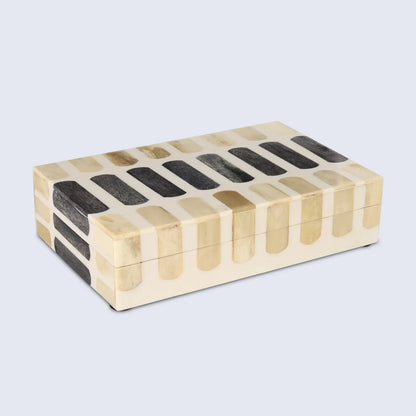 Patisserie Caramel Bone Resin Inlay Decorative Boxes