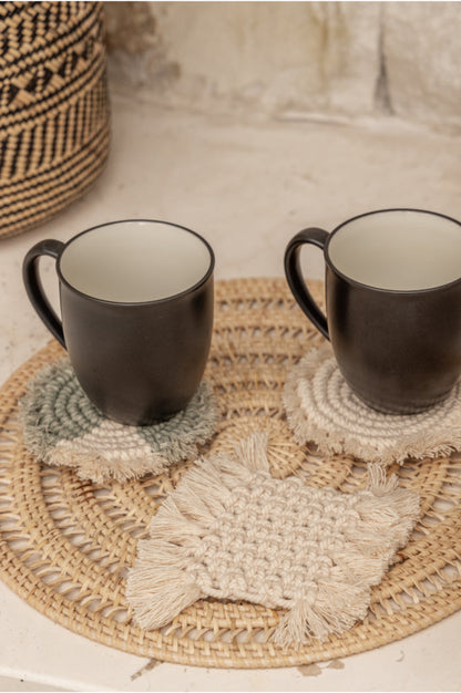 Woven Rattan Placemat Set of 4