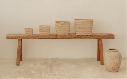 Woven Rattan Cube Storage Baskets