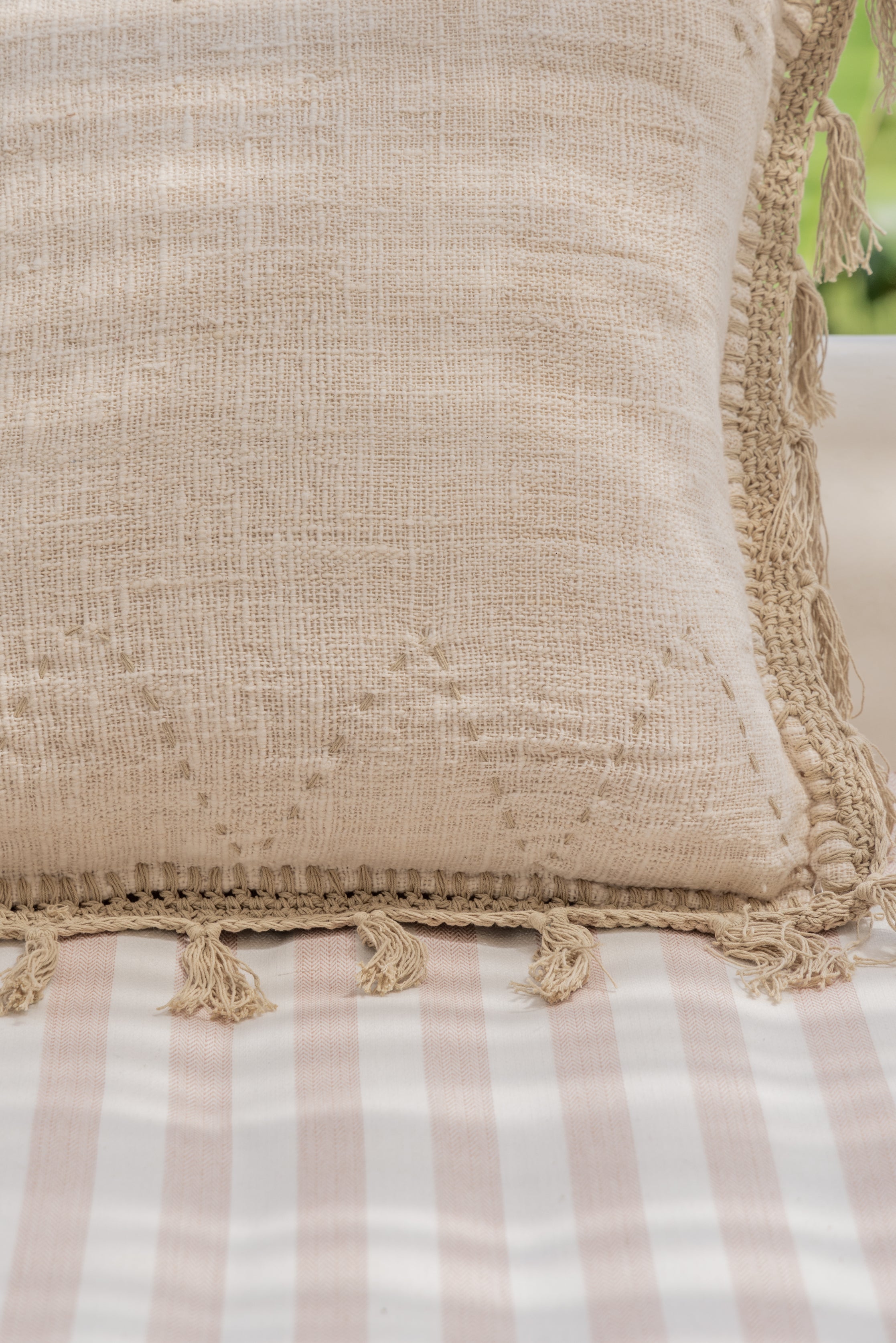 Gaia Hand Stitched Cotton Pillow Covers