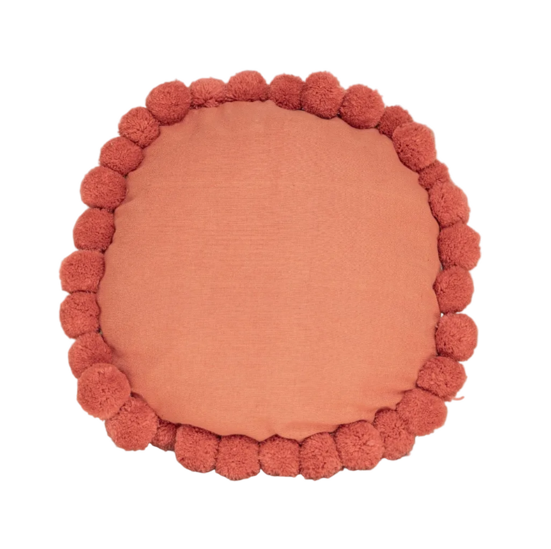 Round Pom Pom Pillow