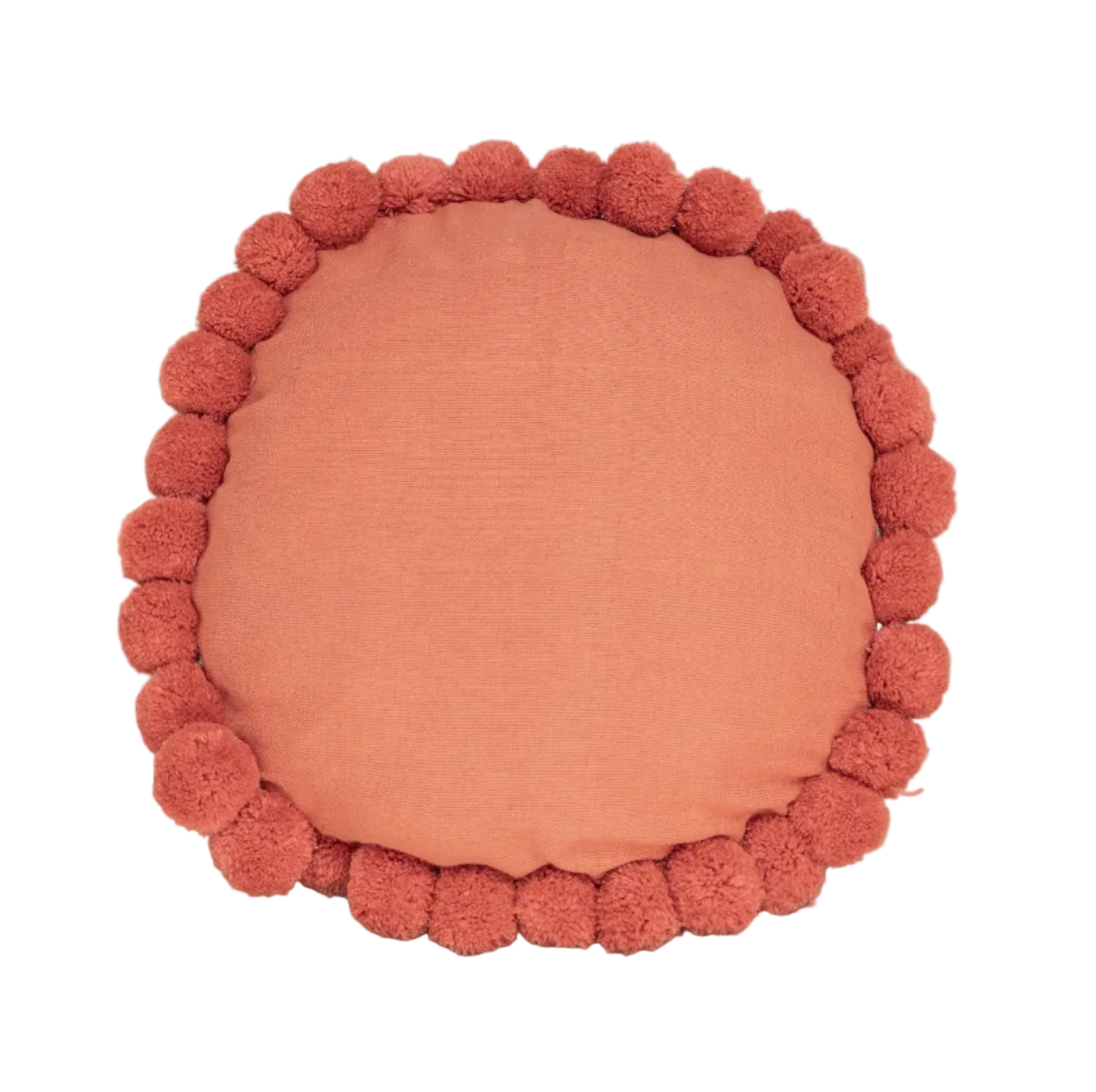 Round Pom Pom Pillow