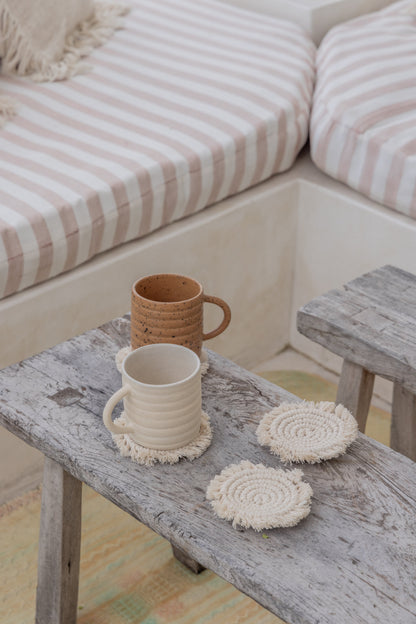 Natural Mixed Coaster Sets - 3 Colors
