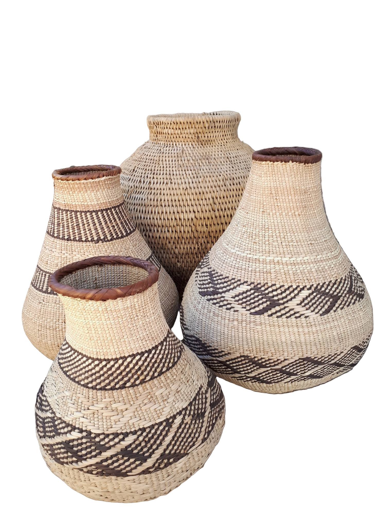 Patterned Binga Nongo Gourd Woven Basket