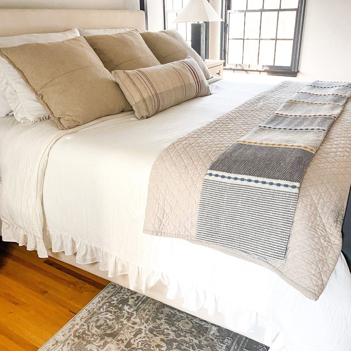 Belgian Flax Linen Rich Cotton Blend Quilt Sets - 4 Colors