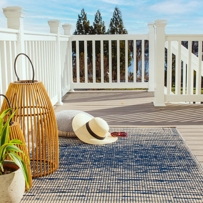 Brooklyn - Blue Reversible Outdoor Rug