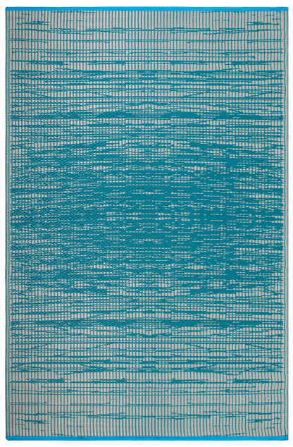 (SALE) Brooklyn - Teal Reversible Outdoor Rug