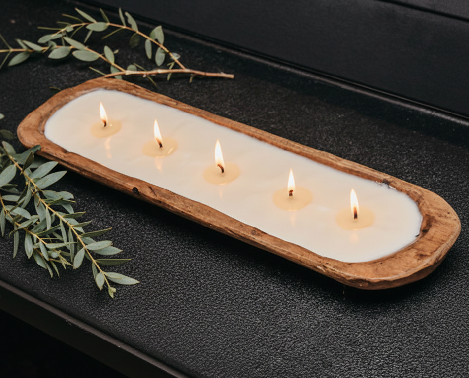 5-Wick Dough Bowl Soy Candle - By The Fire