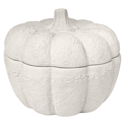 Cashmere and Vanilla Soy Candle - Cement Pumpkin Jar - 13.5 oz