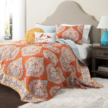 Harley 5 Piece Reversible Quilt Set - 2 Colors