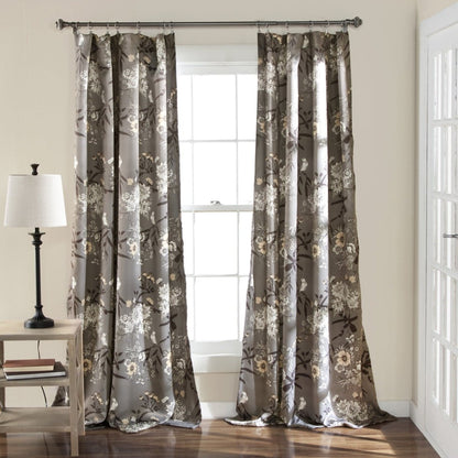 Botanical Garden Light Filtering Window Curtain Panel Sets -6 Colors