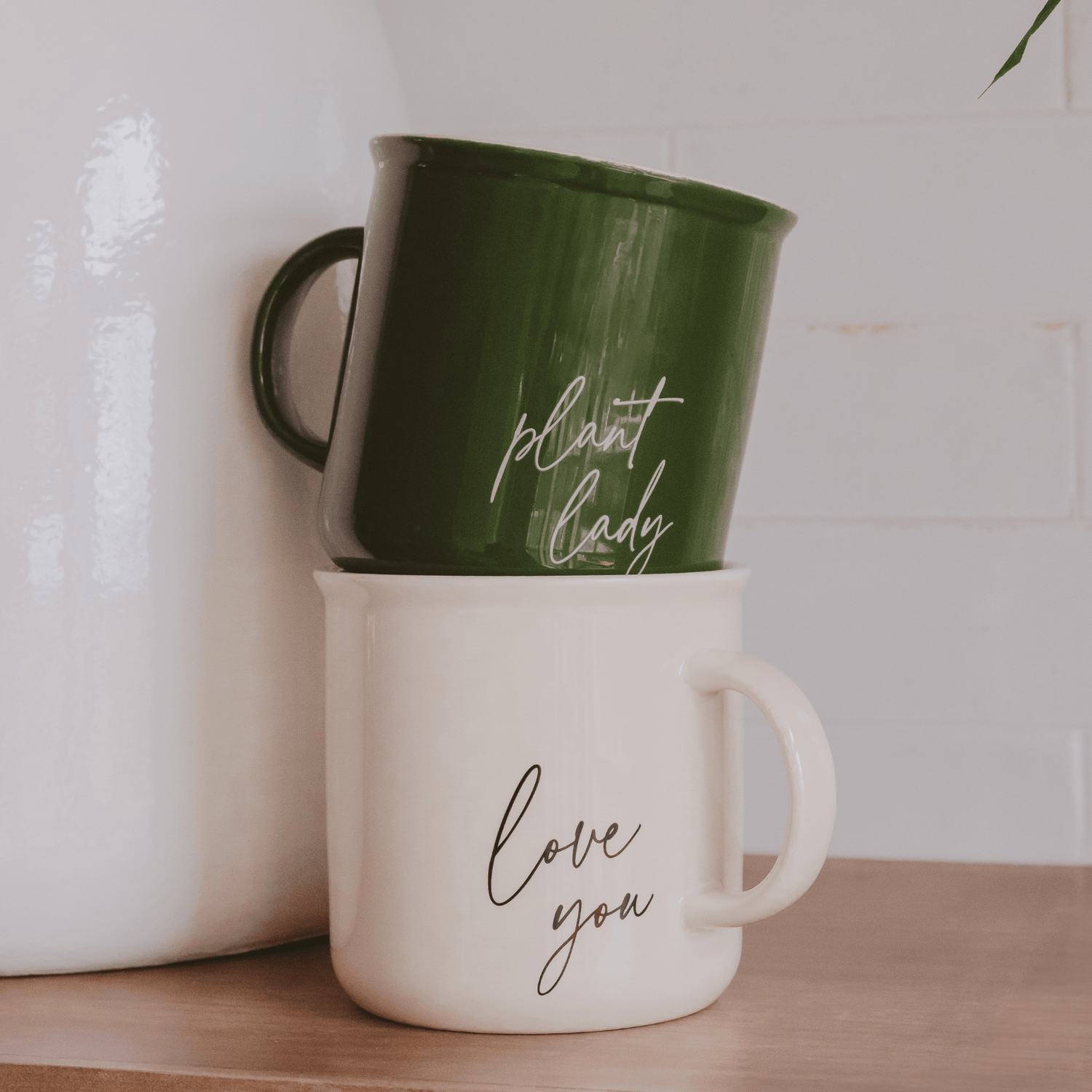 Plant Lady 11 oz Green Coffee Mug