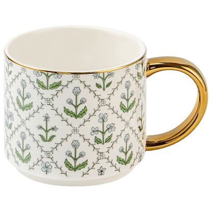 Floral Quilt 14 oz Coffee Mug