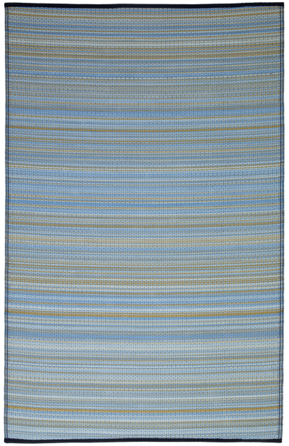 Cancun Shadow -  Reversible Blue Outdoor Rug