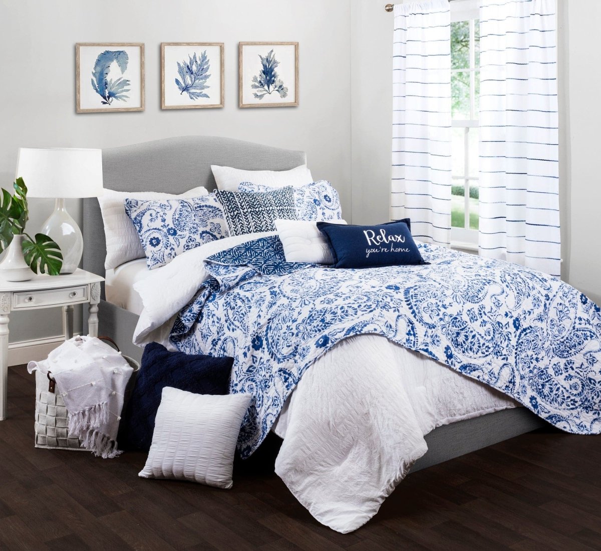 Yani Indigo Decorative Pillow Cover