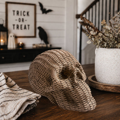 Skull Me - Rattan Resin Skull