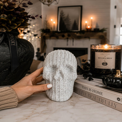 Skull Me - Rattan Resin Skull